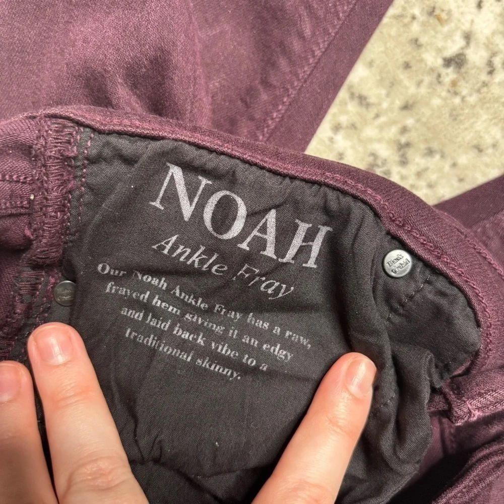 Black Orchid Dark Purple / Plum Noah Ankle Skinny Jeans Size 24